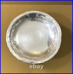 Compotier / coupe à fruits sur pied CHRISTOFLE modèle MARLY métal argenté 22 cm