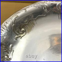 Compotier / coupe à fruits sur pied CHRISTOFLE modèle MARLY métal argenté 22 cm