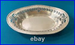 Corbeille a fruits pain CHRISTOFLE GALLIA modèle LAURIERS métal argenté 33 cm