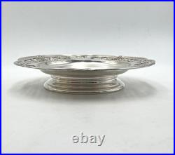 Coupe sur pied ajouré CHRISTOFLE GALLIA modèle RUBANS LAURIER métal argenté 25cm