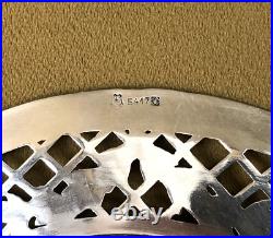 Coupe sur pied / compotier GALLIA CHRISTOFLE modèle RUBANS LAURIER métal argenté