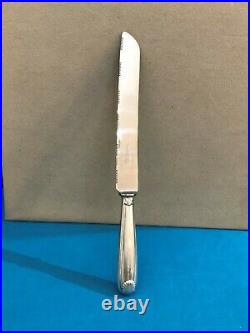 Couteau à Pain CHRISTOFLE modèle VENDOME métal argenté Couvert de service 28 cm