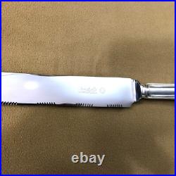 Couteau à pain CHRISTOFLE modèle SPATOURS métal argenté Couvert Service 28 cm