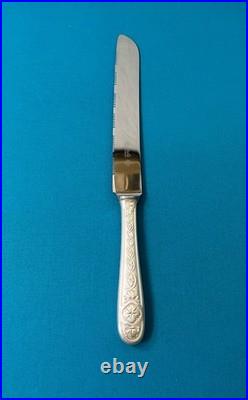 Couteau a pain CHRISTOFLE modèle VILLEROY métal argenté couvert service 28 cm