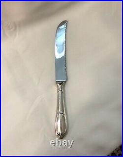 Couteau à pain ERCUIS métal argenté Modèle POMPADOUR / ROCAILLE couvert Service