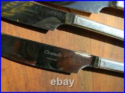 Couteaux à Viande Christofle Modèle Concorde Argent Plaqué Silver Silber
