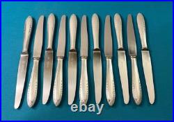 Couteaux a entremets CHRISTOFLE modèle ALBATROS métal argenté 20 cm couvert