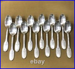 Couvert à entremet CHRISTOFLE modèle DELAFOSSE métal argenté Cuillère Fourchette