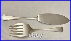 Couverts A Servir Le Poisson Metal Argente Modele America Art Deco Christofle