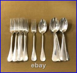 Couverts à entremet CHRISTOFLE modèle BAGUETTE FIDELIO métal argenté 18,5 cm