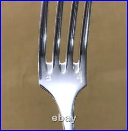 Couverts à entremet CHRISTOFLE modèle BAGUETTE FIDELIO métal argenté 18,5 cm