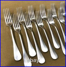 Couverts à entremet CHRISTOFLE modèle BAGUETTE FIDELIO métal argenté 18,5 cm