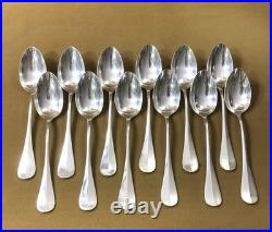 Couverts à entremet CHRISTOFLE modèle BAGUETTE FIDELIO métal argenté 18,5 cm