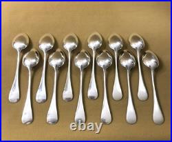 Couverts à entremet CHRISTOFLE modèle BAGUETTE FIDELIO métal argenté 18,5 cm