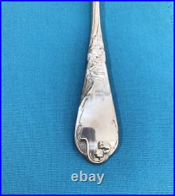 Couverts à entremets BOULENGER modèle TULIPE métal argenté ART NOUVEAU table