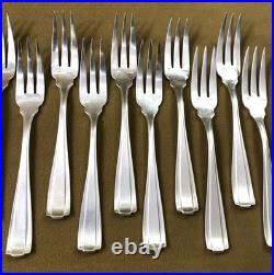 Couverts à poisson ART DECO métal argenté BOULENGER modèle BETTY ménagère Table