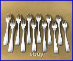 Couverts à poisson ART DECO métal argenté BOULENGER modèle BETTY ménagère Table