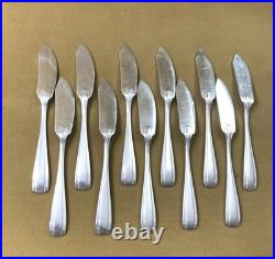 Couverts à poisson ART DECO métal argenté BOULENGER modèle BETTY ménagère Table