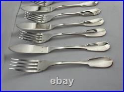Couverts à poisson Christofle modèle Cluny x14 en métal argenté TBE