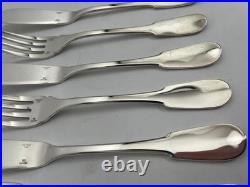 Couverts à poisson Christofle modèle Cluny x14 en métal argenté TBE