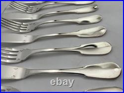 Couverts à poisson Christofle modèle Cluny x14 en métal argenté TBE