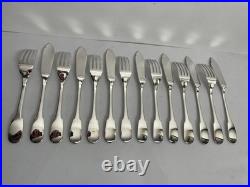Couverts à poisson Christofle modèle Cluny x14 en métal argenté TBE
