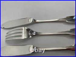 Couverts à poisson Christofle modèle Cluny x14 en métal argenté TBE