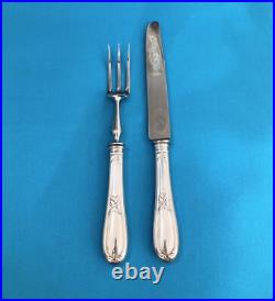 Couverts de service à découper ERCUIS modèle LAURIERS métal argenté couteau