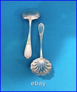 Couverts de service à fraise ERCUIS modèle IRIS métal argenté ART NOUVEAU pelle