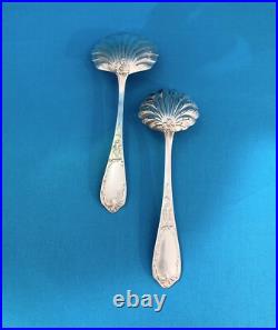 Couverts de service à fraise ERCUIS modèle IRIS métal argenté ART NOUVEAU pelle