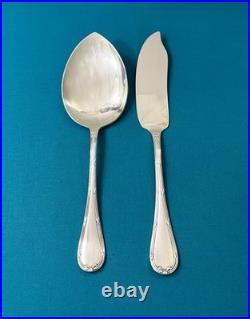 Couverts de service a glace CHRISTOFLE modèle RUBANS CROISÉS métal argenté pelle