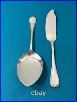 Couverts de service a glace CHRISTOFLE modèle RUBANS CROISÉS métal argenté pelle