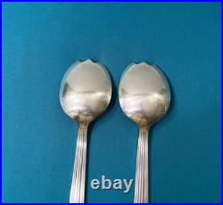 Couverts de service à salade CHRISTOFLE modèle MIRA métal argenté ART DÉCO