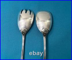 Couverts de service a salade LIBERTY modèle TULIPES métal argenté VICTOR SAGLIER