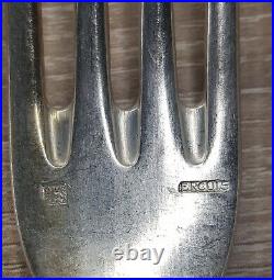 Couverts en métal argenté Ercuis modèle Pompadour (13 pièces)