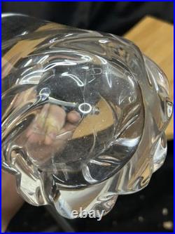 Cristal de Daum vintage Seau à glace modèle Bleneau 1960 Anse métal argenté