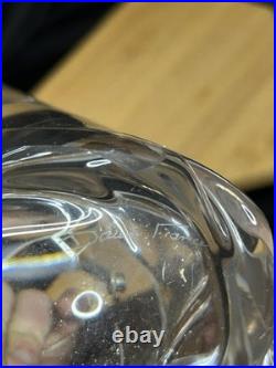 Cristal de Daum vintage Seau à glace modèle Bleneau 1960 Anse métal argenté