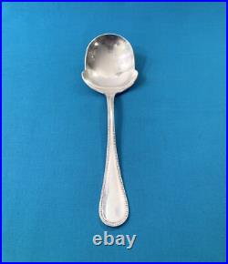 Cuillère à pomme de terre CHRISTOFLE modèle PERLES métal argenté 21 cm couvert