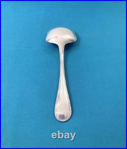 Cuillère à pomme de terre CHRISTOFLE modèle PERLES métal argenté 21 cm couvert