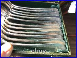 Cuillères et fourchettes métal argenté CHRISTOFLE modèle CLUNY 6+6