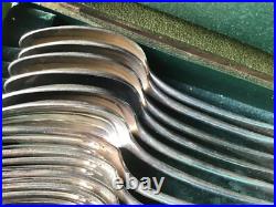 Cuillères et fourchettes métal argenté CHRISTOFLE modèle CLUNY 6+6