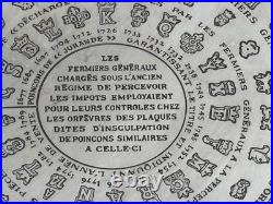 DESSOUS DE PLAT CHRISTOFLE modèle Poinçon Fermiers Généraux métal argenté