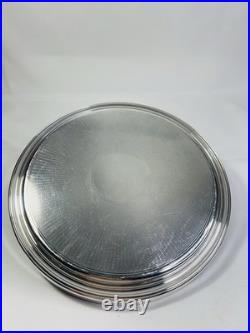 Dessous de Plat Christofle Modèle Cléry Métal Argenté Ø 24 cm avec Boîte