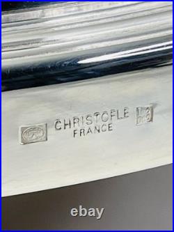 Dessous de Plat Christofle Modèle Cléry Métal Argenté Ø 24 cm avec Boîte