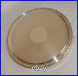 Dessous de plat CHRISTOFLE à fond guilloché en métal argenté modèle cléry superb