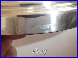 Dessous de plat CHRISTOFLE à fond guilloché en métal argenté modèle cléry superb