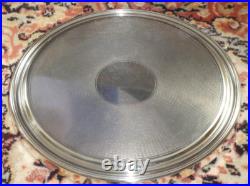 Dessous de plat CHRISTOFLE à fond guilloché en métal argenté modèle cléry superb