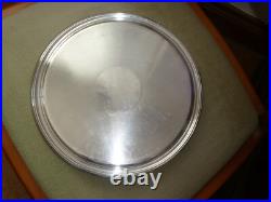 Dessous de plat CHRISTOFLE à fond guilloché en métal argenté modèle cléry superb