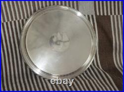 Dessous de plat CHRISTOFLE à fond guilloché en métal argenté modèle cléry superb