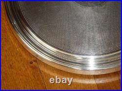 Dessous de plat CHRISTOFLE à fond guilloché en métal argenté modèle cléry superb